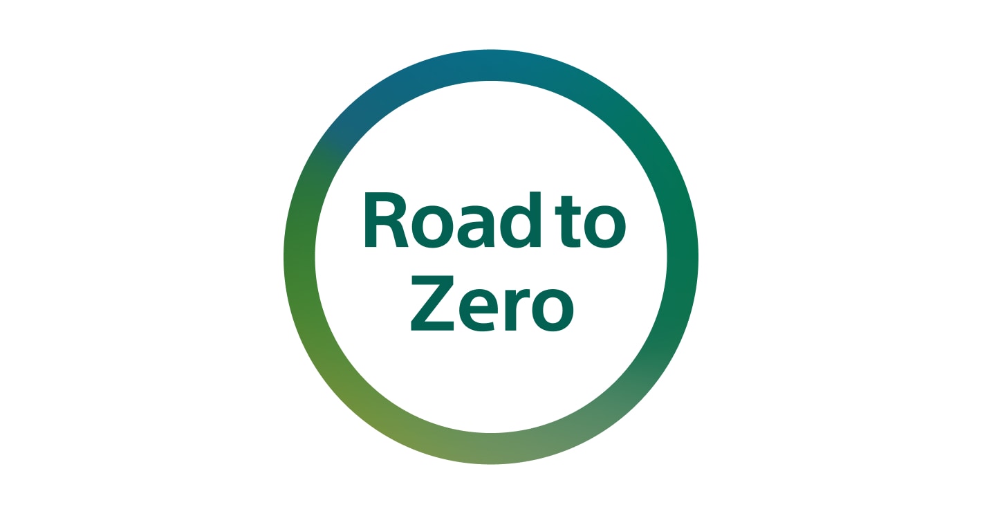ソニーの”Road to Zero”ロゴ